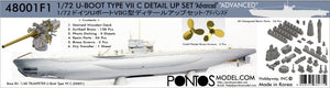 Pontos 48001F1 U-Boot Type VII C Detail up set 1/48