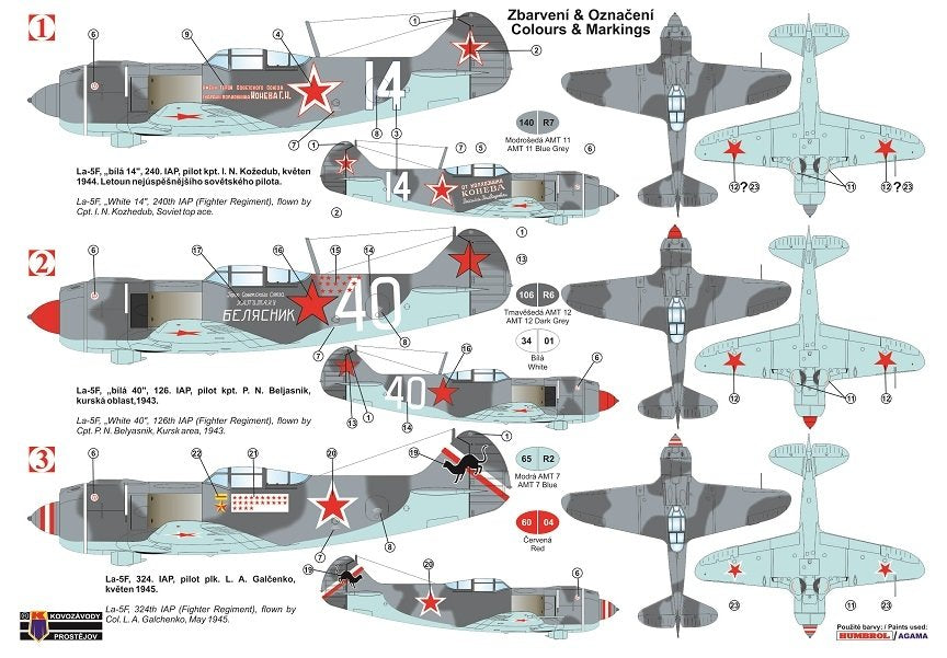Kovozavody Prostejov KPM0175 La-5F “Aces” 1/72 – imagen 2