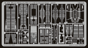 Eduard 48479 OV-1A/ B/D wheel well/ undercarriage 1/48 REVELL – immagine 2