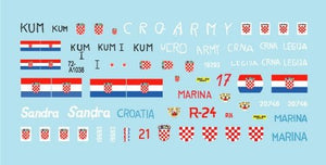 Star Decals 72-A1038 CRO-ARMY #2. Rat Domovinski / Guerre de la Patrie 1991-95 1/72  – image 3