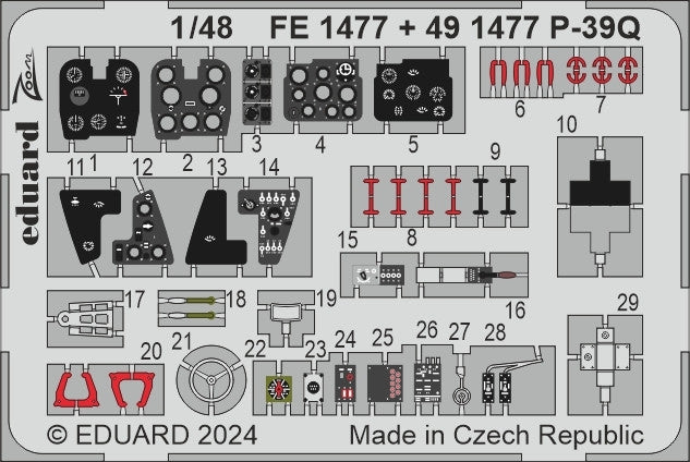 Eduard BIG49433 P-39Q detail set for Arma Hobby 1/48 – Bild 6
