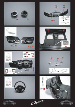 KA Models KE-24010 Daihatsu Copen Detail-up Etched part 1/24 – Bild 2