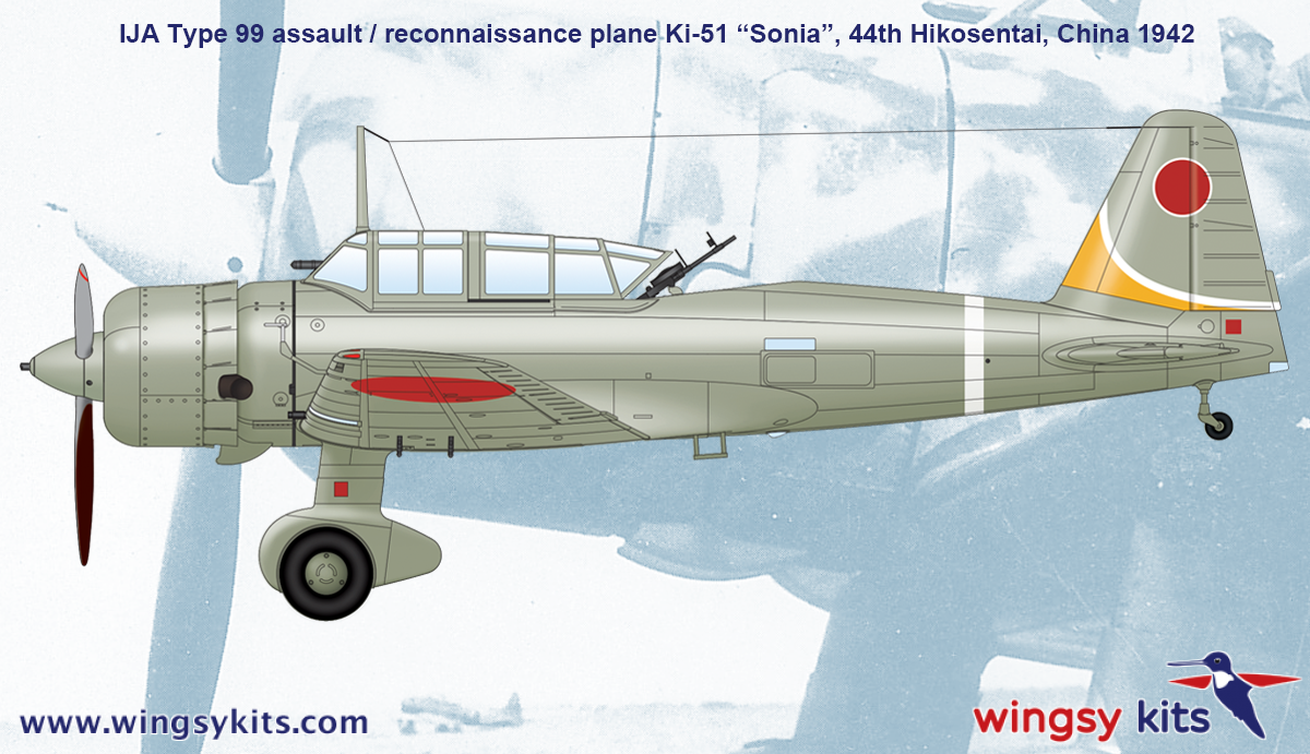 Wingsy Kits D5-05 IJA Type 99 assault/recon. plane Ki-51 “Sonia” 1/48 – immagine 16
