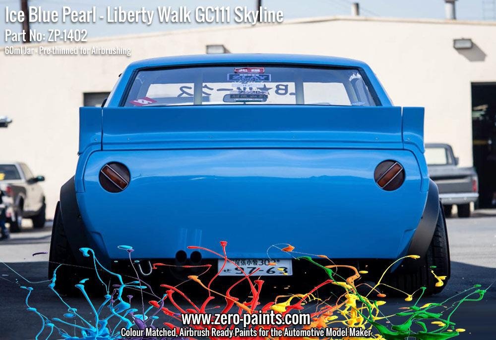 Peinture Zero Paints ZP-1402 - Bleu Glacé nacré pour Liberty Walk GC111 Skyline (Ken Mary) 60 ml – image 6