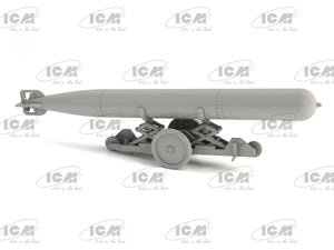 ICM 48405 WWII British Torpedo Trailer 1/48 – zdjęcie 4