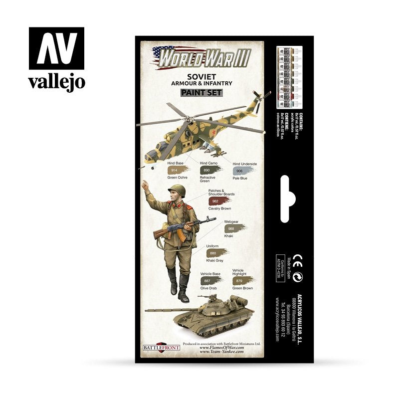 Vallejo 70221 WWIII Soviet Armour &amp;amp; Infantry 8x17ml – immagine 2