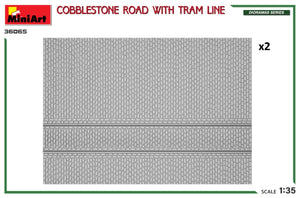 Miniart 36065 ROUTE PAVÉE AVEC LIGNE DE TRAMWAY 1/35 – image 2