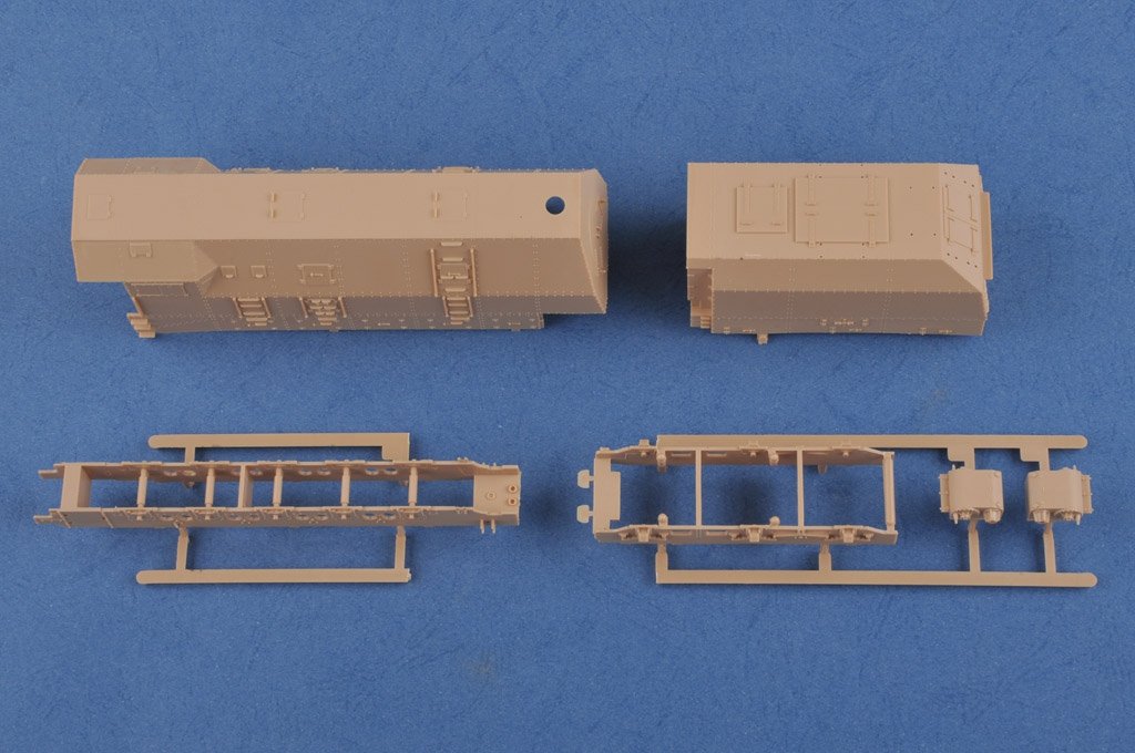 Hobby Boss 82922 German Panzerlok BR57 Armoured Locomotive 1//72 – Bild 3