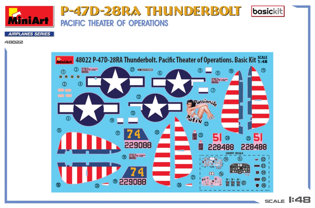 MiniArt 48022 P-47D-28RA THUNDERBOLT. PACIFIC THEATER OF OPERATIONS. BASIC KIT 1/48 – imagen 6
