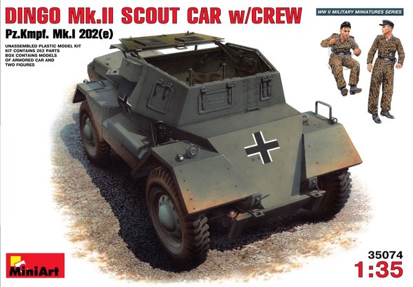 MiniArt 35074 DINGO Mk.II SCOUT CAR w/CREW 1/35