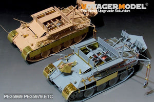 Voyager Model PE35969 WWII German Bergepanther Ausf.A (Early type,Panther A tool holders) Basic For MENG SS-015 1/35 – imagen 17
