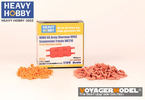 Heavy Hobby PT35063 WWII US Army Sherman VVSS Suspension Tracks WE210 1/35 – imagen 2