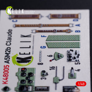 KELIK K48005 A5M2B Claude interior 3D decals for WingsyKits kit 1/48 – imagen 3