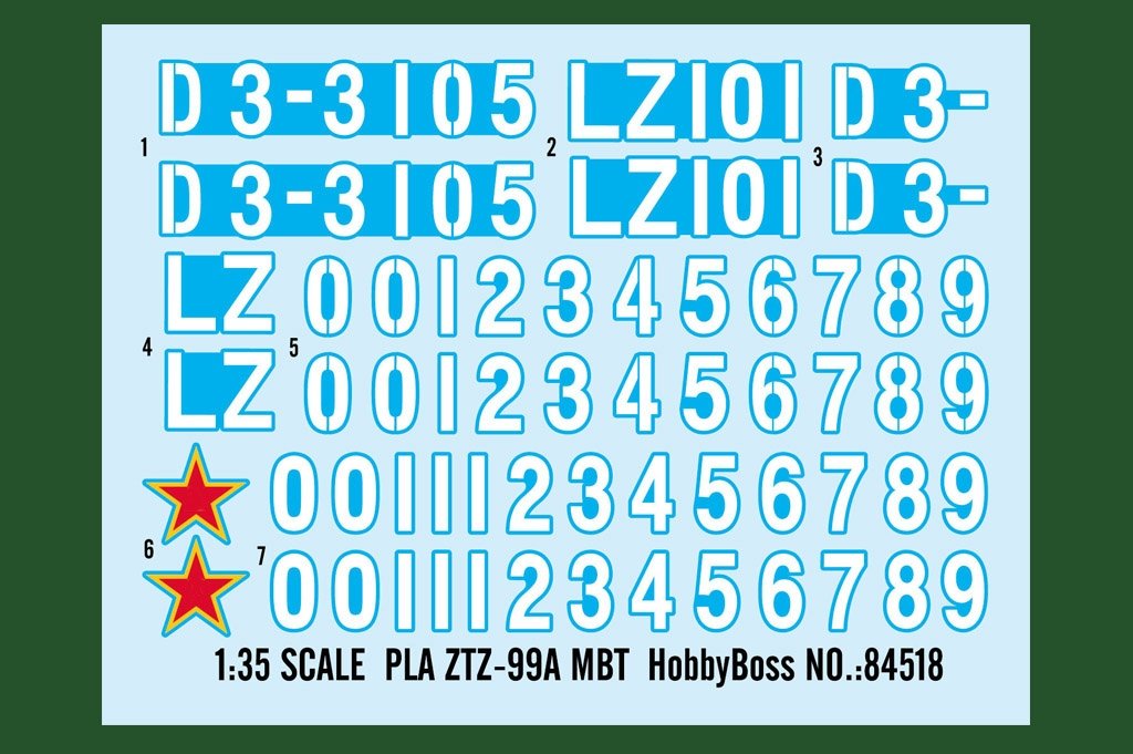 Hobby Boss 84518 PLA ZTZ-99A MBT 1/35 – immagine 3