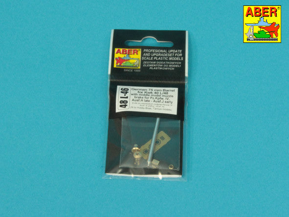 Aber 48L46 German 75 mm Barrel for KwK 40 L/48 1/48