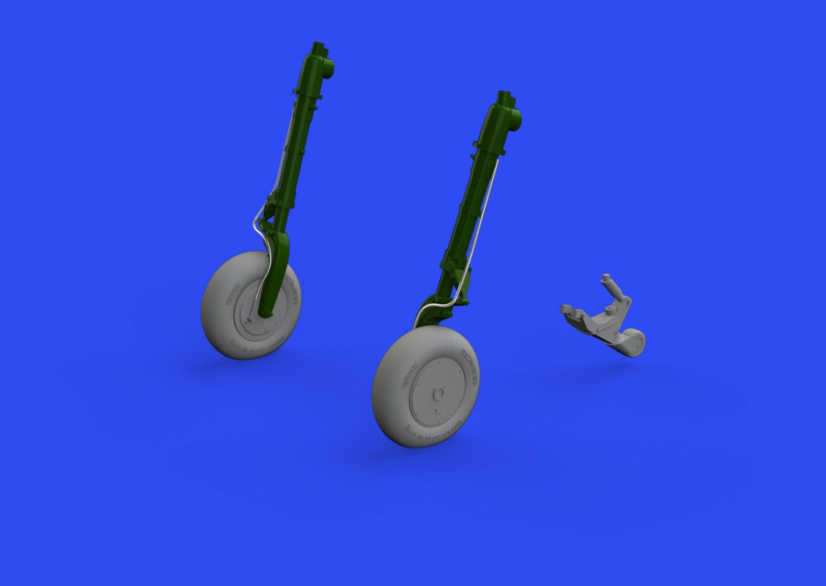 Eduard 648808 A6M wheels w/ smooth tire EDUARD 1/48 – imagen 3
