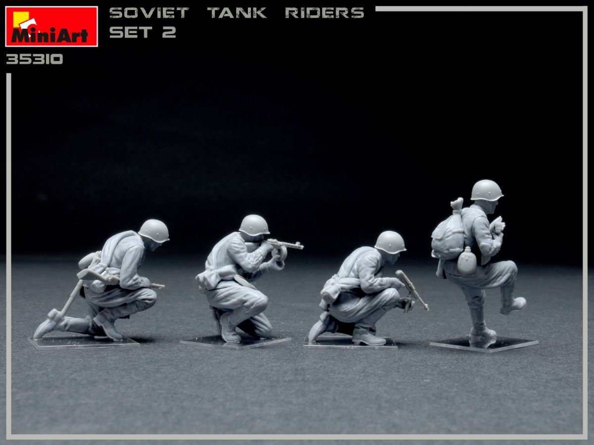 MiniArt 35310 ENSEMBLE DE CAVALIERS DE CHARS D&amp;#39;INFANTERIE SOVIETIQUE 2 1/35 – image 3