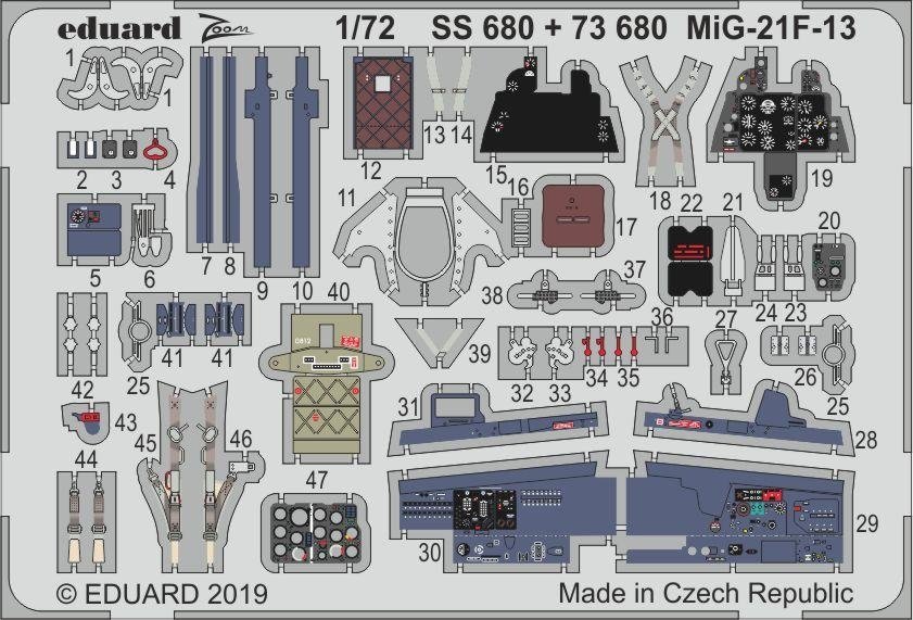 Eduard 73680 MiG-21F-13 1/72 MODELSVIT – Bild 2