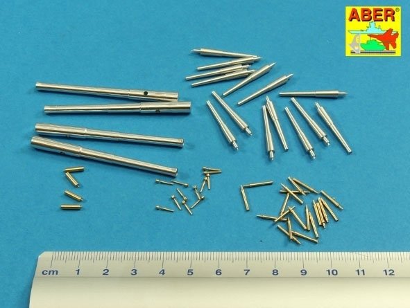Aber 200L-07 Armament for japaneese pre-dreadnought Mikasa 305mm x 4, 152mm x 14, 76mm x 20, 37mm x 12 1/200 – imagen 2