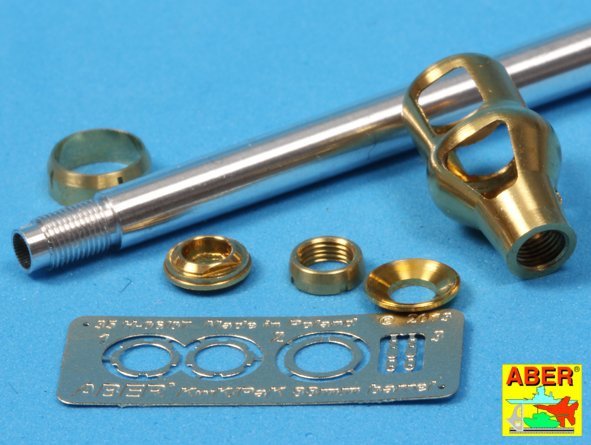 Aber 35L-028n 88mm KwK36/L56 barrel for German Tank Tiger I, Ausf. E - with late muzzle brake 1/35