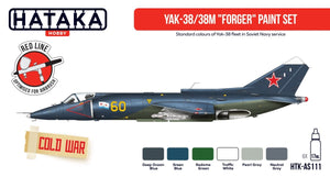 Hataka Hobby HTK-AS111 Yak-38/38M Kit de peinture &amp;quot;Forger&amp;quot; (6x17ml)