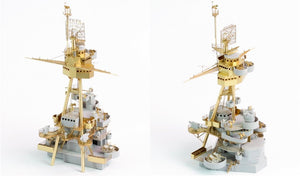 Pontos 35023FB USS BB-34 New York 1944 Kit de détails (avec pont bleu teck, canons, résine, photodécoupe) – image 23