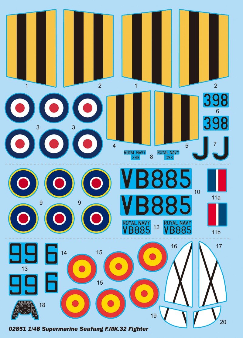 Trumpeter 02851 Supermarine Seafang F.MK.32 1/48 – immagine 4