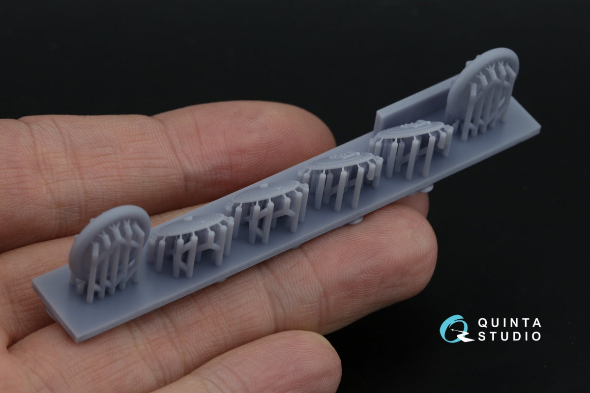 Quinta Studio QT48035 I-16 Wheels (early type) with separate hubs and weighted tires (all kits) 1/48 – zdjęcie 5