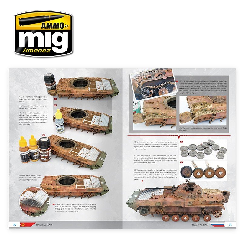 AMMO of Mig Jimenez 6104 The Weathering Special: IRON FACTORY (English) – Bild 6