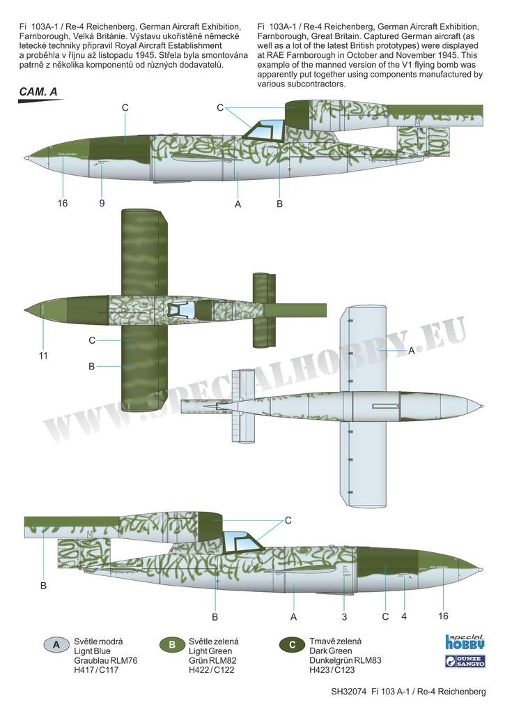 Special Hobby 32074 Fieseler Fi 103R / V-1 Reichenberg 1/32 – imagen 4