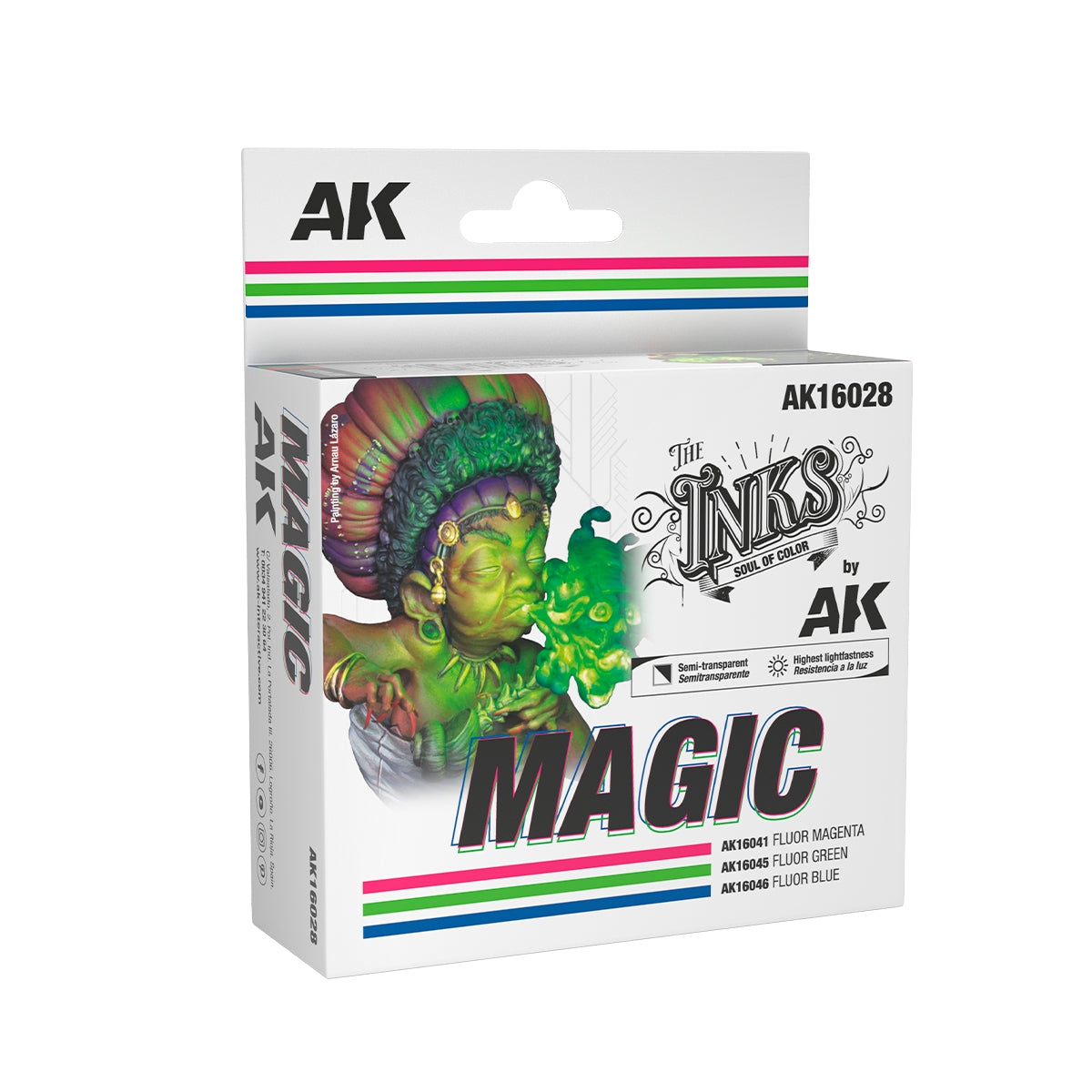 AK Interactive AK16028 MAGIC – COFFRET D&amp;#39;ENCRE 3 x 30 ml