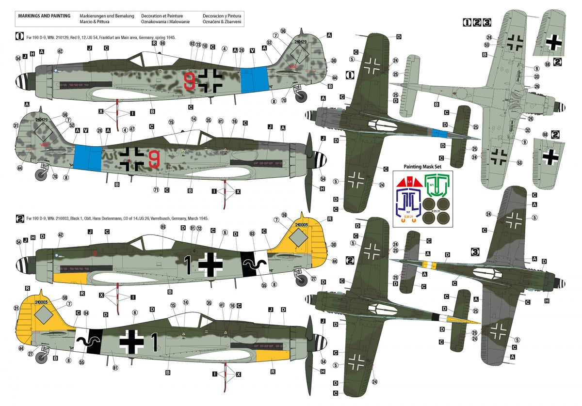 Hobby 2000 32010 Fw 190 D-9 Early Production (HASEGAWA + CARTOGRAF + MASKI + Resin Aires) 1/32 – Bild 3