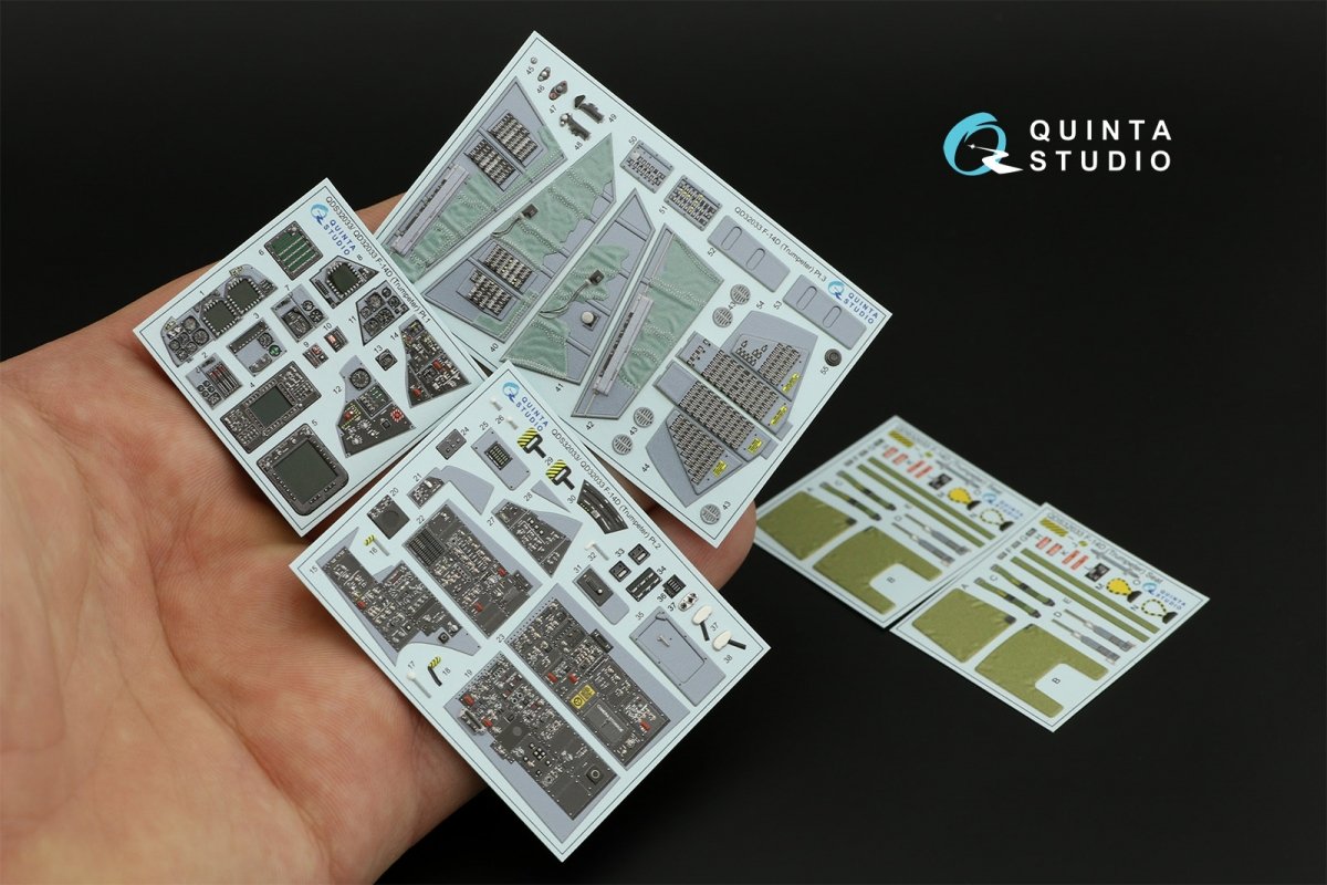 Quinta Studio QD32033 F-14D 3D-Printed &amp;amp; coloured Interior on decal paper ( Trumpeter ) 1/32 – imagen 13