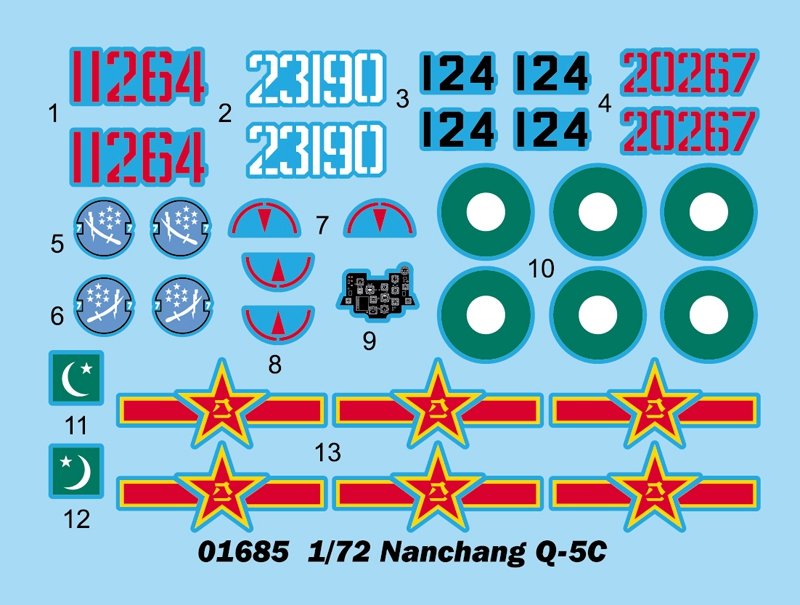 Trumpeter 01685 Nanchang Q5C 1/72 – image 3