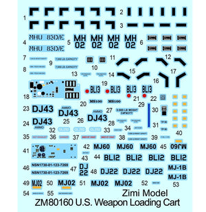 Chariot de chargement d&amp;#39;armes américain Zimi modèle 80160, échelle 1/48 – image 3
