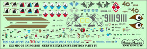 ModelMaker Decals D48153 MiG-21 in Polish service exclusive edition part IV 1/48 – imagen 8