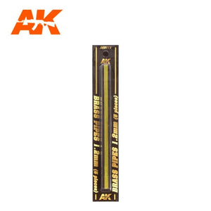 AK Interactive AK9111 BRASS PIPES 1.2MM Ø. 5 UNITS – immagine 2