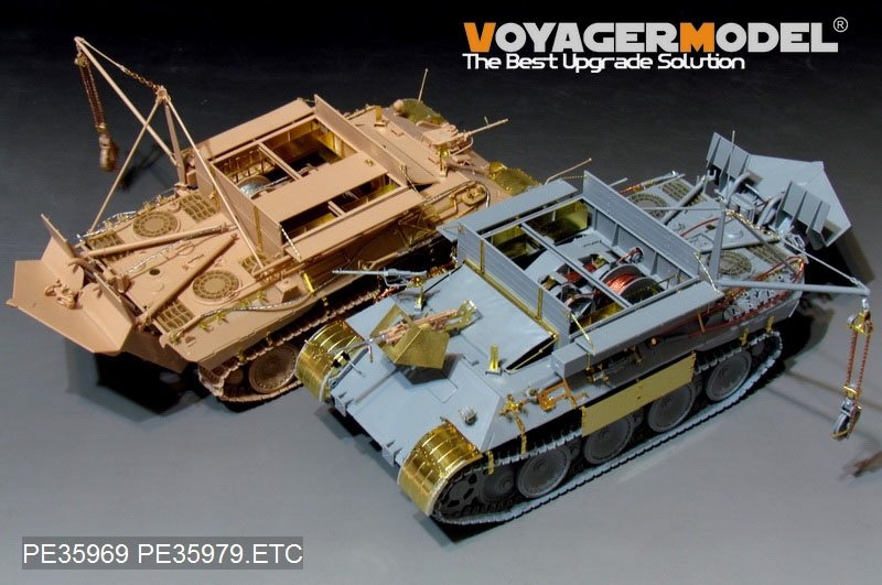 Voyager Model PE35979 WWII German Bergepanther Ausf.A (Early type,Panther A tool holders) Basic For TAKOM 2101 1/35 – imagen 18
