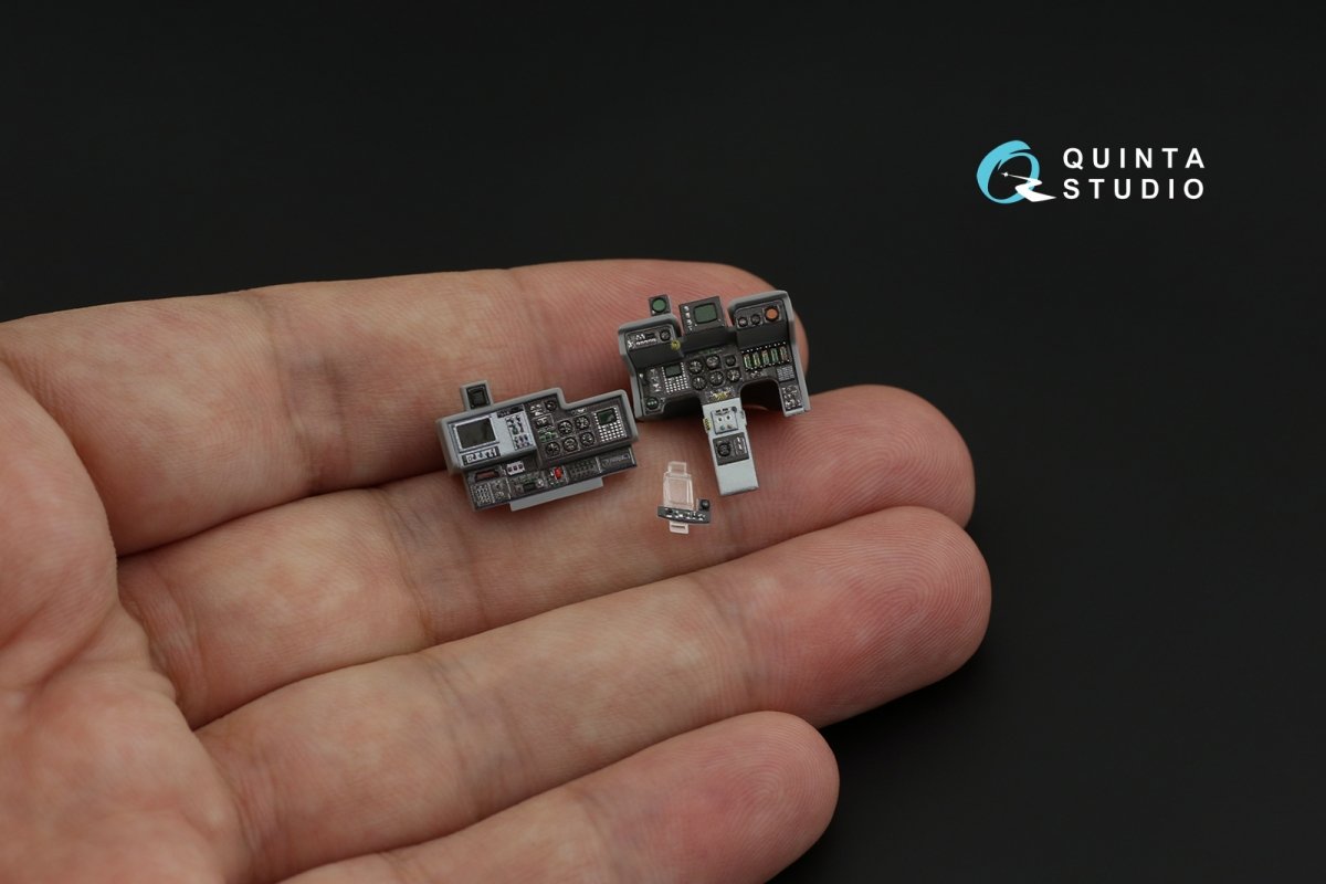 Quinta Studio QD48252 OV-10D Bronco 3D-Printed &amp;amp; coloured Interior on decal paper (ICM) 1/48 – imagen 3
