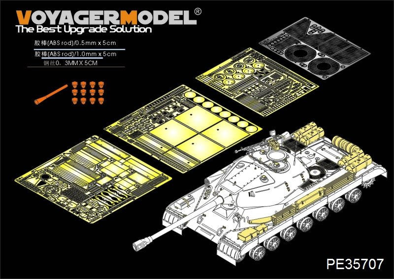 Maquette Voyager PE35707 Char lourd russe JS-4 (Object 245) de base (pour TRUMPETER 05573) 1/35