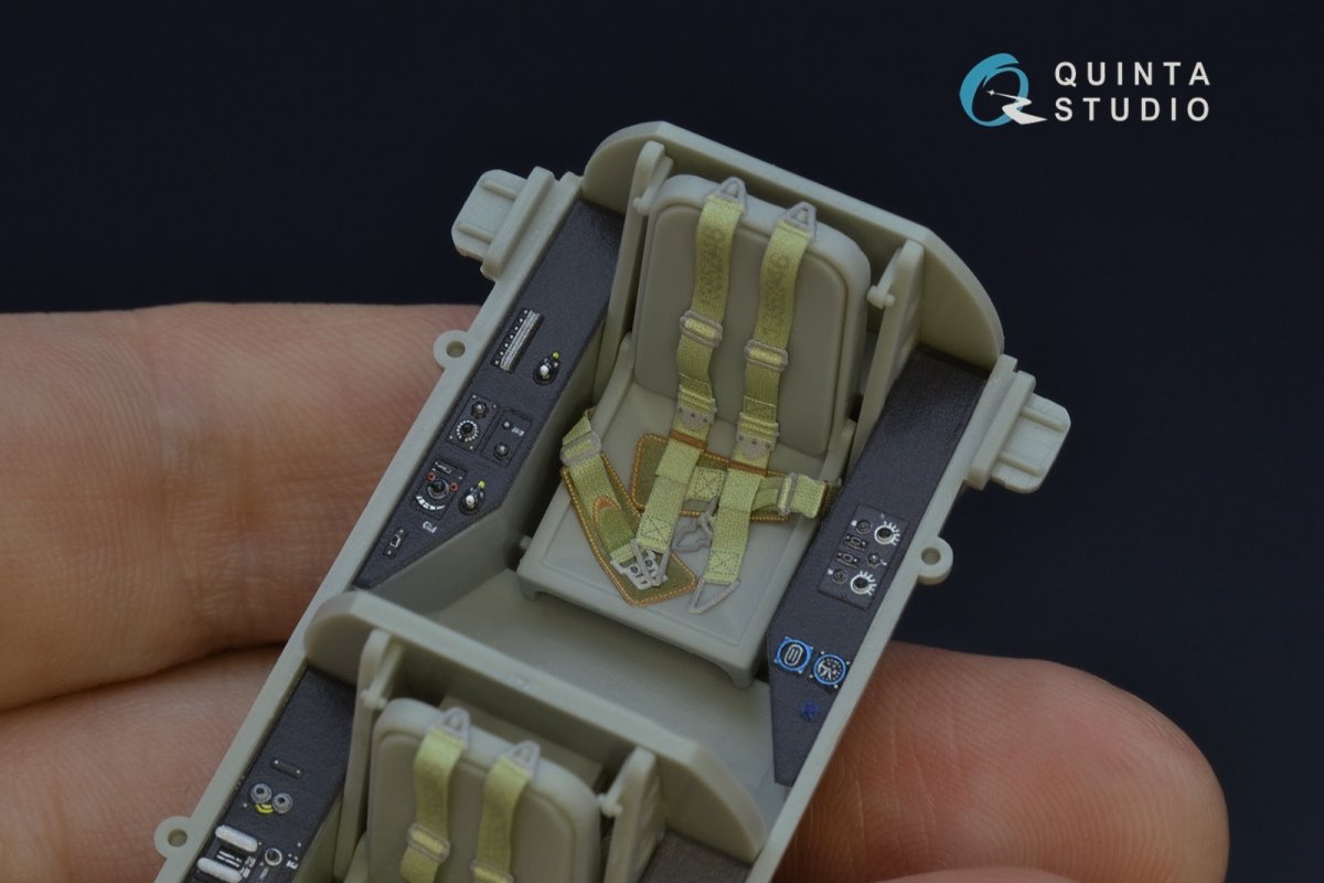Quinta Studio QD32070 Me 262B1a/U-1 3D-Printed &amp;amp; coloured Interior on decal paper (Trumpeter) 1/32 – imagen 7