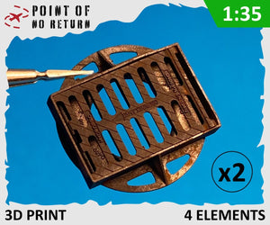 Point of no Return 3523037 Street drain grating 1/35