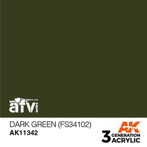 AK Interactive AK11342 Vert foncé (FS34102) 17 ml
