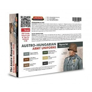 Lifecolor CS59 Acrylic paint set Austro-Hungarian uniforms 6x22ml – zdjęcie 2