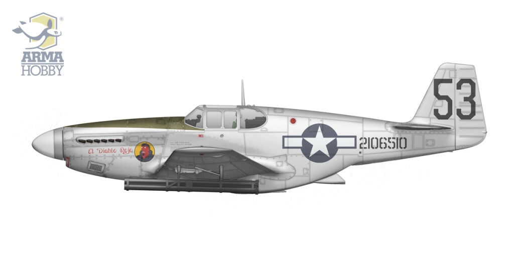 Arma Hobby 70075 P-51B Mustang China, Burma, India 1/72 – imagen 4