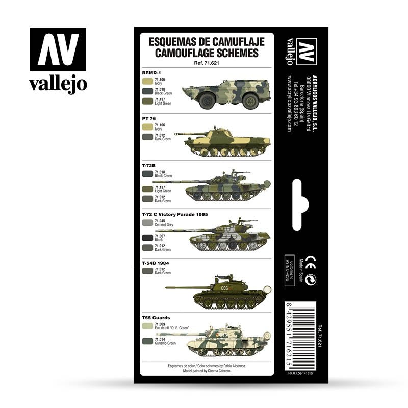 Vallejo 71621 Motifs verts russes Guerre froide et moderne 8 x 17 ml – image 3