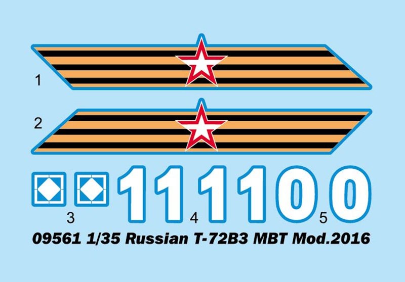 Trumpeter 09561 Russian T-72B3 MBT 1/35 – zdjęcie 6
