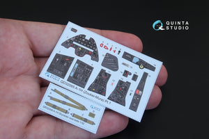 Intérieur imprimé en 3D et coloré sur papier décalcomanie Quinta Studio QD32065 A-1H Skyraider (pour kit ZM SWS) 1/32 – image 3
