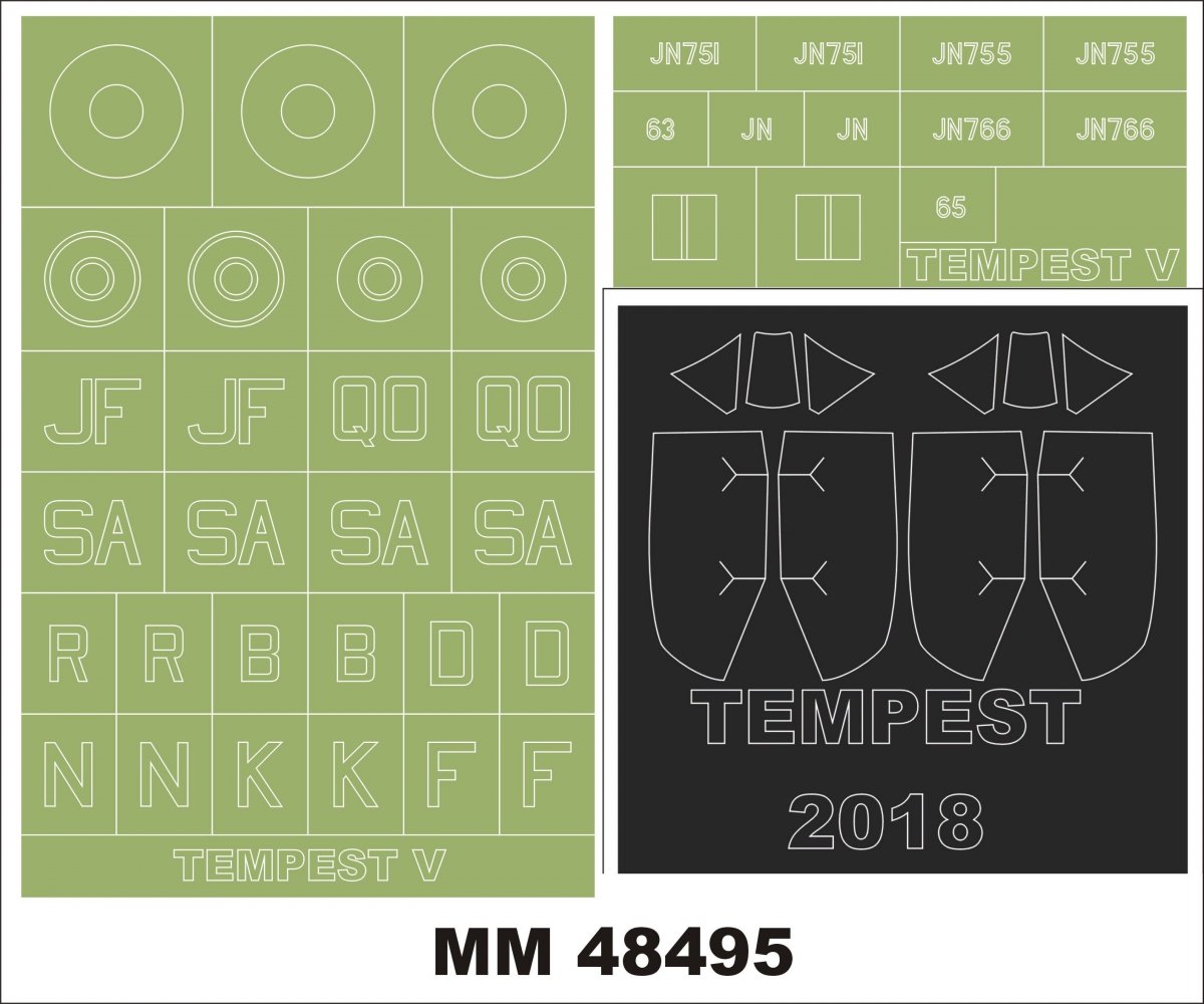 Montex MM48495 Tempest V EDUARD 82121 1/48