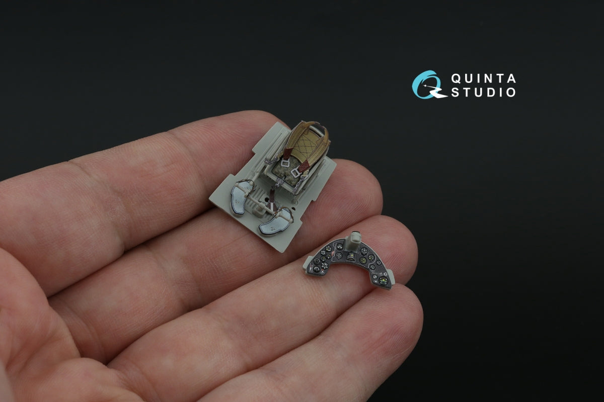 Quinta Studio QD48467 Macchi MC.200 Saetta (Late) 3D-Printed coloured Interior on decal paper (Italeri/Tamiya) 1/48 – imagen 9